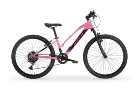 MBM District D 24inch 7sp Fuchsia-Zwart