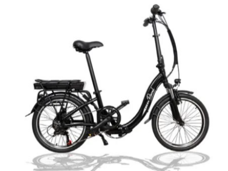 MBM Ravel E.vouwfiets 35 cm Shimano 7 sp zwart