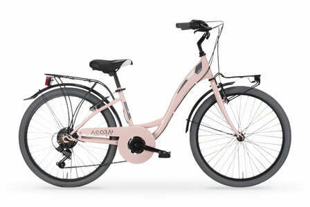 MBM Agora 35 cm 6 sp Roze, 24 inch wiel