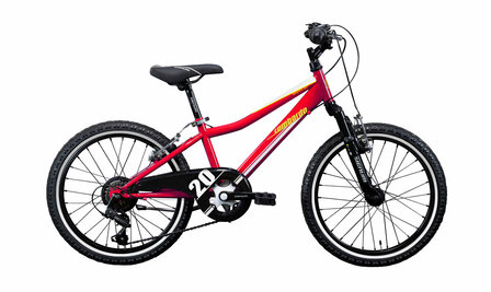Lombardo Brera ATB rood 6 sp + 2 handrem