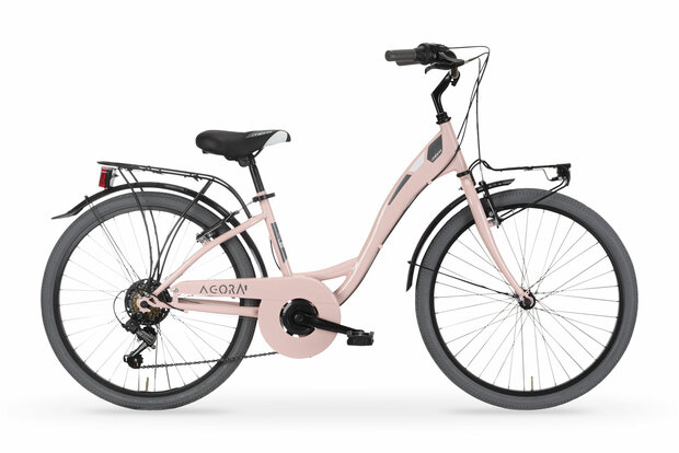 MBM Agora 35 cm 6 sp Roze, 24 inch wiel