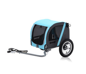 Vantly Mini hondenkar + duwset grijs blauw